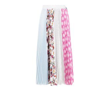 MSGM mix-print pleated skirt